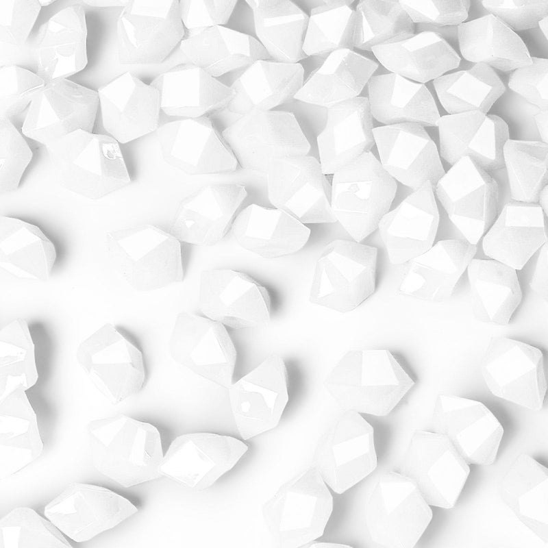 DomeStar 150PCS Fake Ice White Acrylic Fake Diamonds Vase Filler Plastic Gems Crushed Ice Rocks for Home Table Decorations - Image 2