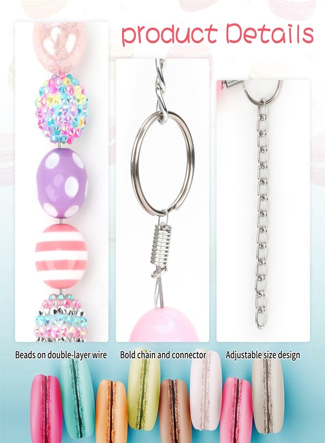BWOGUE Adjustable Bubblegum Dog Collar Necklace - Sparkly Candy Color Beaded Pet Collar Jewelry for Medium Large Dogs, Party Accessory for Dogs Birthday & Valentine’s Day Gifts(2XL,19.0"-22.0") - Image 2