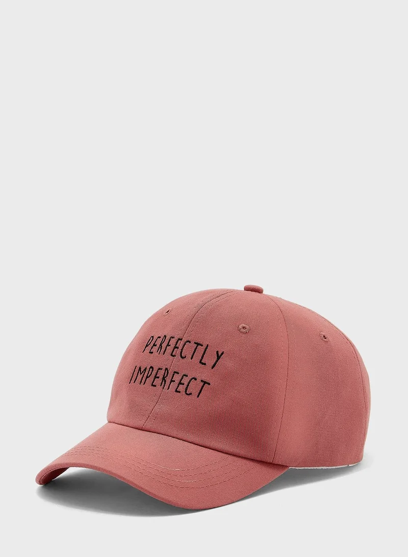 Ginger Slogan Curve Peak Cap