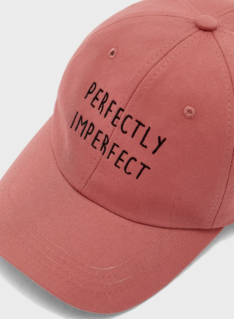Ginger Slogan Curve Peak Cap