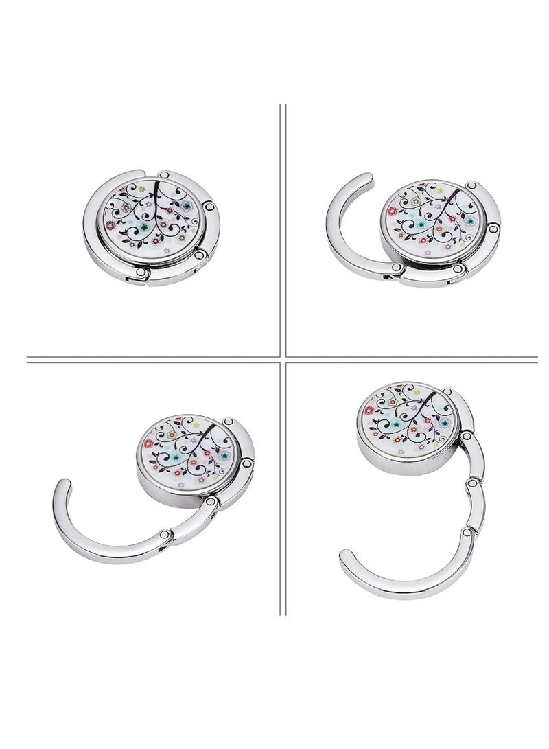 Purse Hooks, Foldable Handbag Hook, Women Bag Purse Hook Handbag Hanger for Table Handbag Storage, Mixed Set 4Pack - Image 3