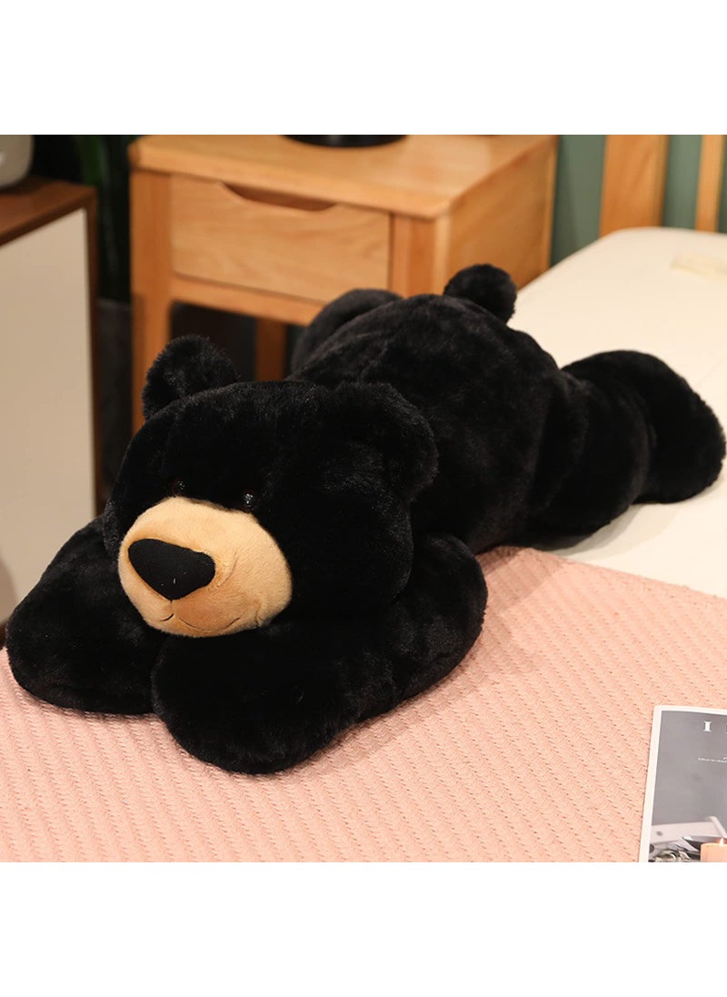 Doireum Doireum Weighted Stuffed Animals  Weighted Bear Stuffed Animal Toy Black Bear Plush Throw Pillow Gifts for Boys Girls  11.8 inch  - Image 5