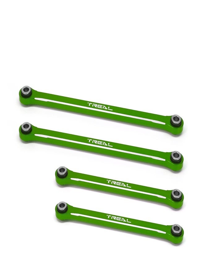 TREAL Aluminum 7075 Lower Links Set (4pcs) Lower Chassis 4-Links Upgrades Compatible with 1/18 Scale TRX4M (Green) - Image 1
