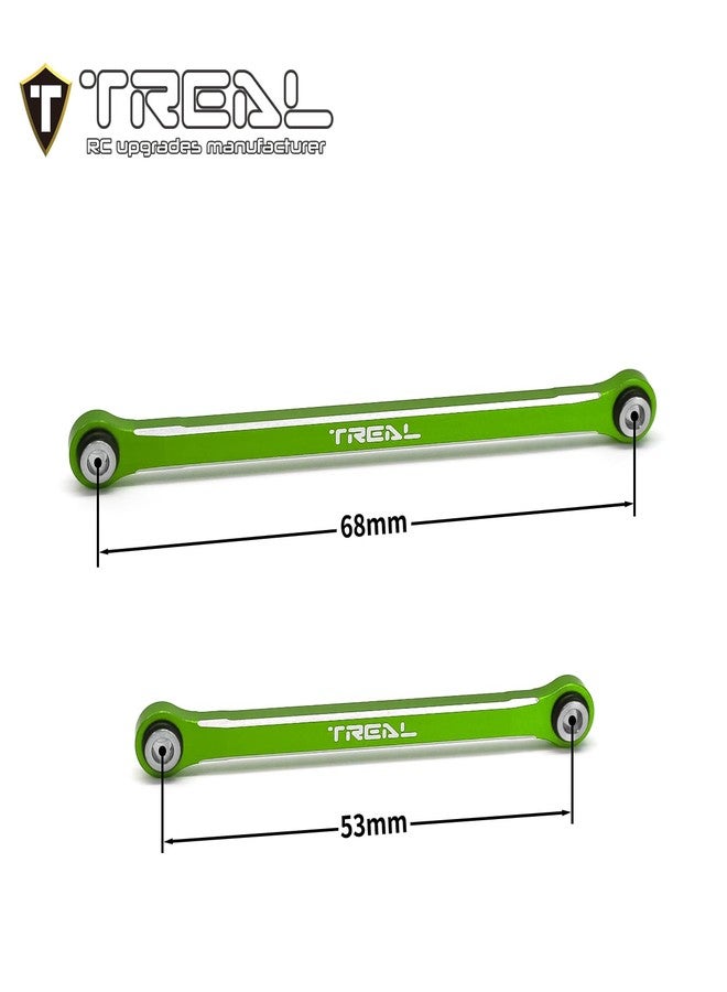 TREAL Aluminum 7075 Lower Links Set (4pcs) Lower Chassis 4-Links Upgrades Compatible with 1/18 Scale TRX4M (Green) - Image 3