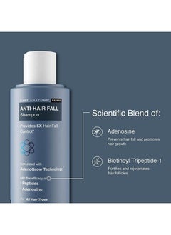 BARE ANATOMY Anti Hair Fall Shampoo ; Gives 5X Hair Fall Control ; Contains Adenosine Biotin & Peptides For Hair Growth ; For Thin & Frizzy Hair ; Sulphate & Paraben Free ; For Women & Men ; 250Ml  - Image 5