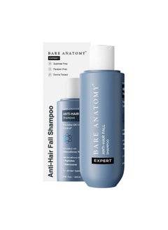 BARE ANATOMY Anti Hair Fall Shampoo ; Gives 5X Hair Fall Control ; Contains Adenosine Biotin & Peptides For Hair Growth ; For Thin & Frizzy Hair ; Sulphate & Paraben Free ; For Women & Men ; 250Ml  - Image 3