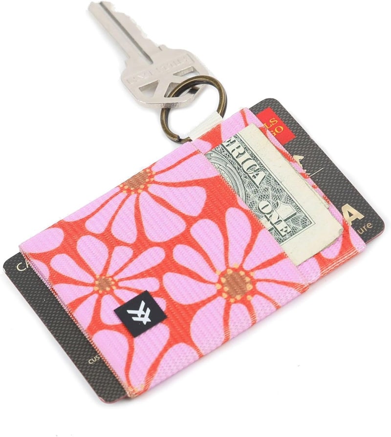Thread Wallets Ultra Slim Minimalist Card Holder Wallet for Men and Women (Red/Pink, One Size) - Image 2
