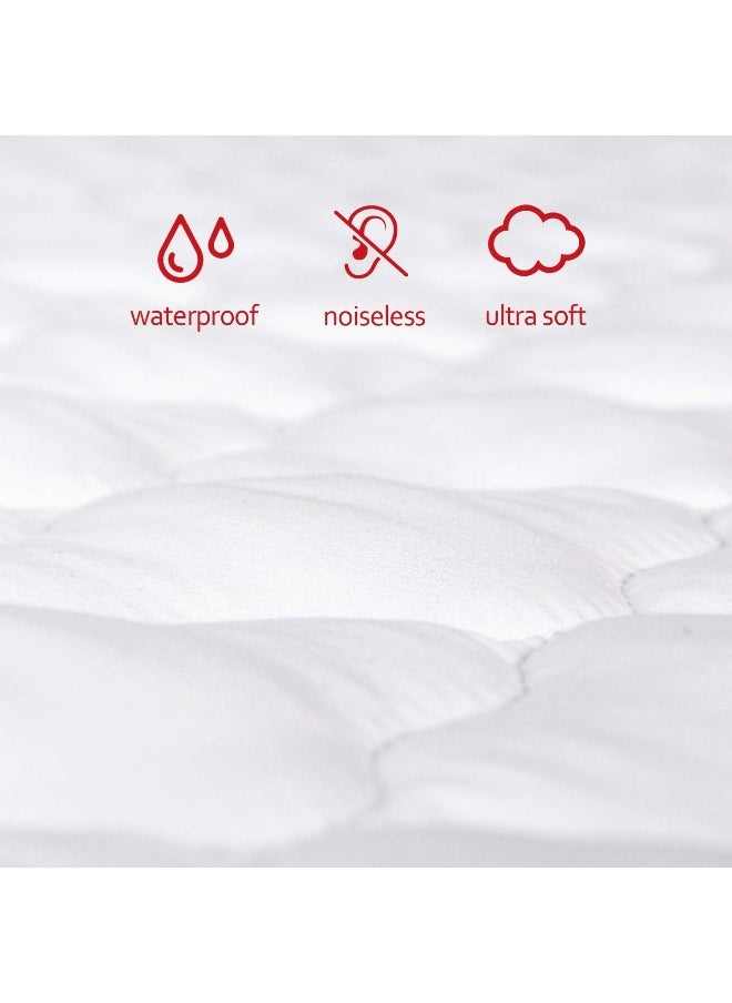 Moonsea Moonsea Pack N Play Mattress Pad (4 Sizes), Fit Graco Pack 'n Play Travel Dome LX Playard, Pack and Play Mattress Sheets Cover Protector Waterproof Soft Quilted, Pack and Play Mattress Sheets Fitted  - Image 2
