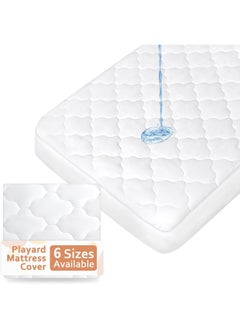 Moonsea Moonsea Pack N Play Mattress Pad (4 Sizes), Fit Graco Pack 'n Play Travel Dome LX Playard, Pack and Play Mattress Sheets Cover Protector Waterproof Soft Quilted, Pack and Play Mattress Sheets Fitted  - Image 1