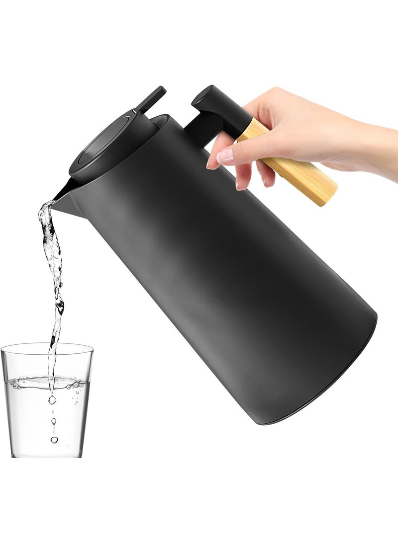 كيلا إبريق حراري، إبريق ماء، إبريق شاي، إبريق قهوة مبطن بالزجاج سعة 1000 مل، موزع مشروبات، إبريق قهوة معزول للسفر والتخييم والمطاعم والاستخدام المنزلي - Image 4