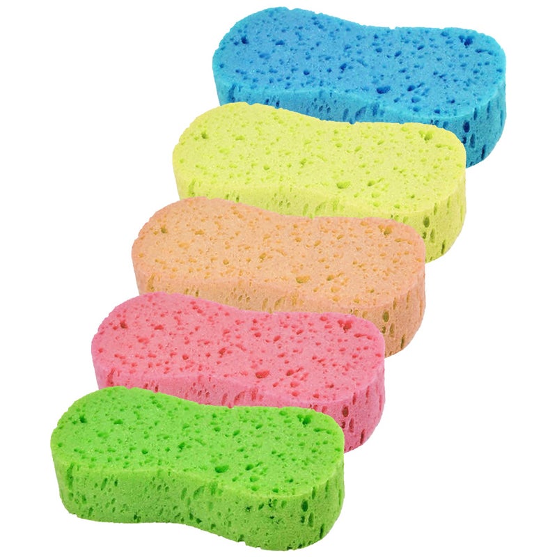5 Pcs Car Wash Sponges Bone Design for Polishing Porous Car Wash Sponges - Image 1