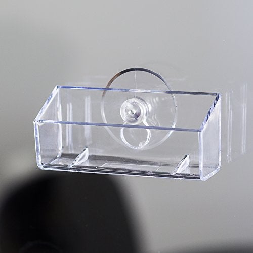 SourceOne Source One Clear Gift Card Holder Business Card Holder with Suction Cup Window Mount (1 Pack) - Image 3