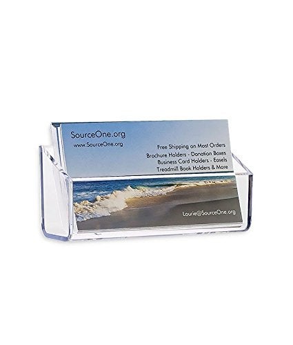 SourceOne Source One Clear Gift Card Holder Business Card Holder with Suction Cup Window Mount (1 Pack) - Image 4