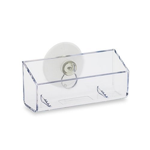 SourceOne Source One Clear Gift Card Holder Business Card Holder with Suction Cup Window Mount (1 Pack) - Image 2