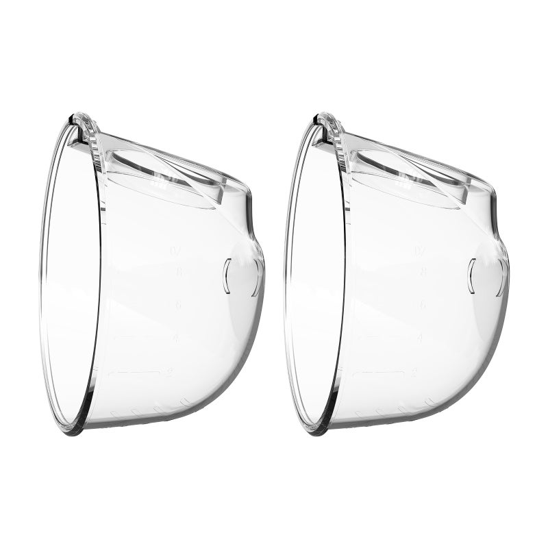 YOUHA Electric Breast Pump Replacement Accessory Includes 2 Pcs 8oz Cup Soft Food-Grade Silicone for THE INS Wearable Breast Pump - Image 1