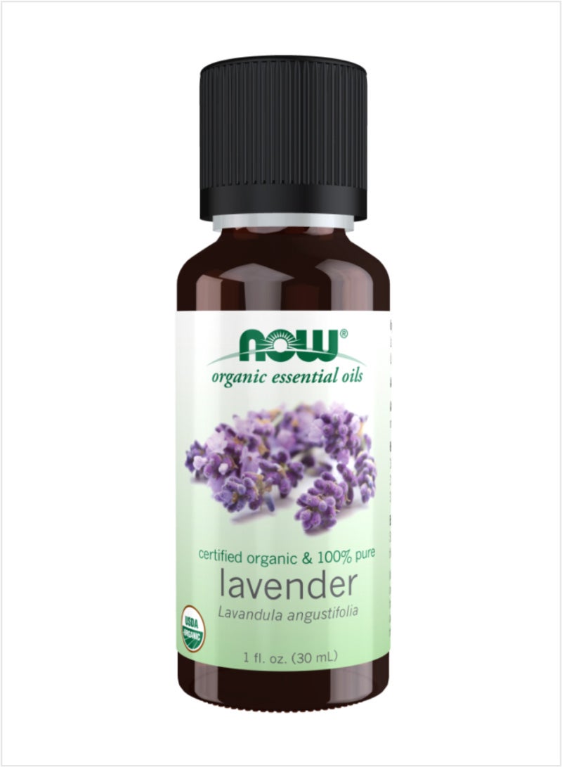 NOW Lavender Essential Oil - 100% Pure Organic Floral Freshness, 30ml