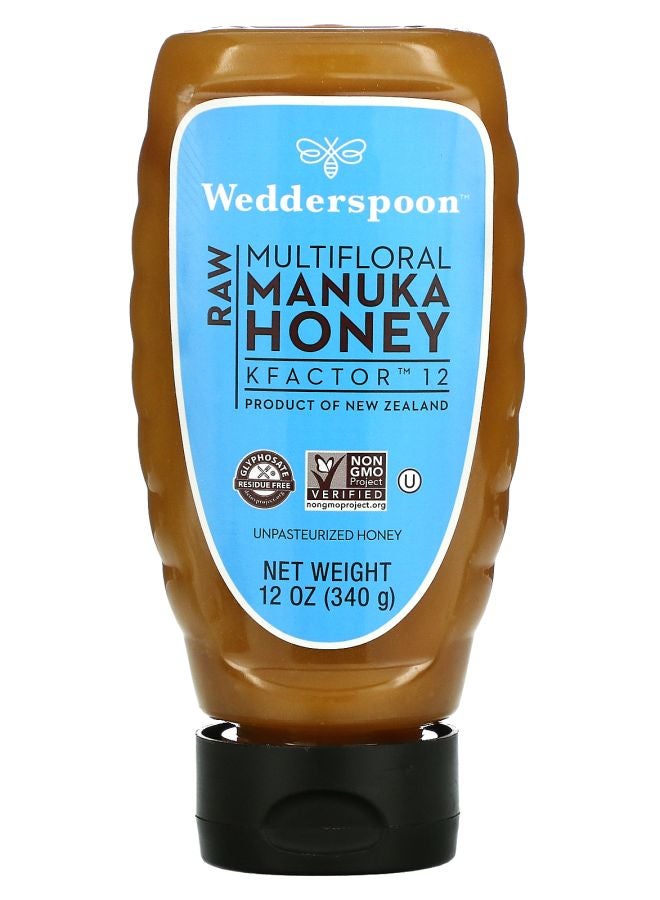 Wedderspoon Raw Multifloral Manuka Honey KFactor™ 12 12 oz (340 g)