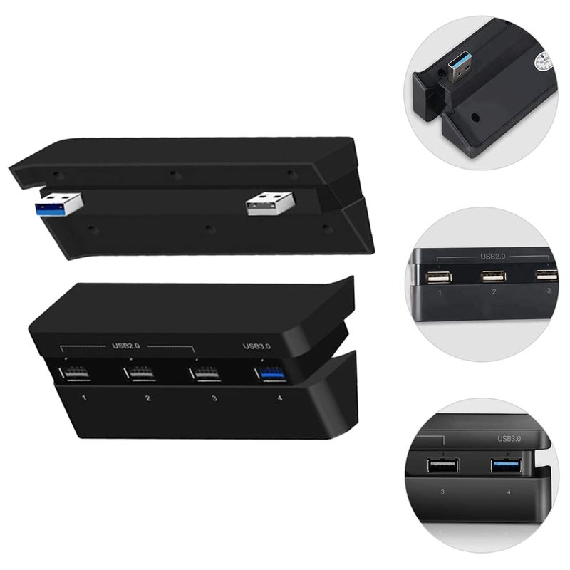 cheekyglo USB Hub Docking Station 4-Port USB Data Holder Adapter Compatible for PS4 Slim - Image 4