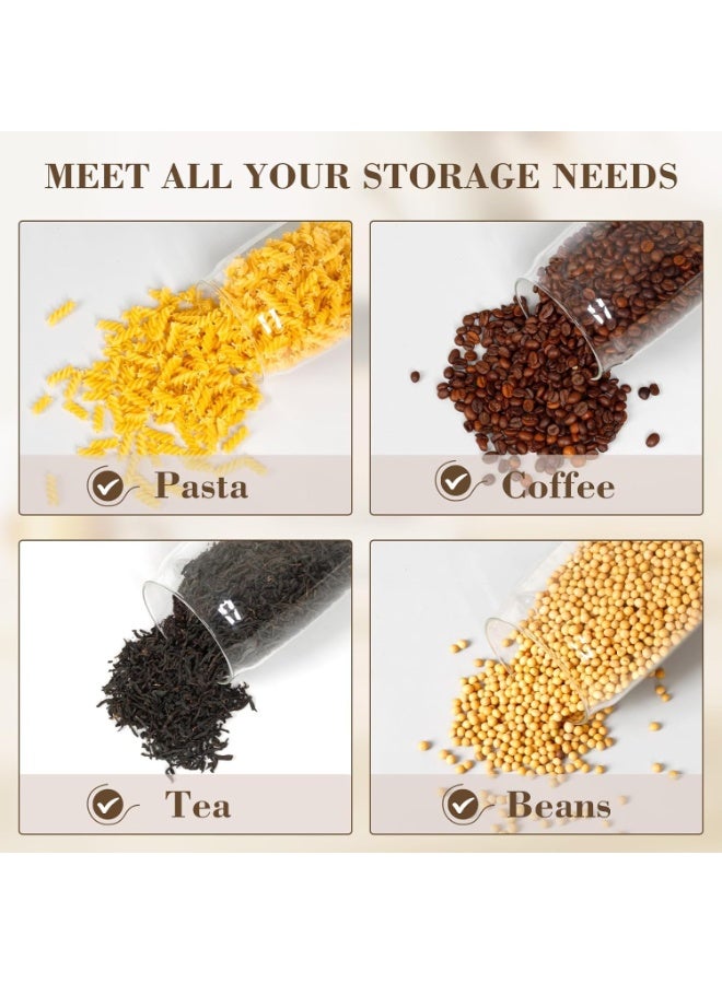 Vacuum Coffee Canister Storage Glass Jars With Airtight Lids 40oz 2pcs Food Container Sets For Kitchen Coffee Beans Tea Cookies - Image 4