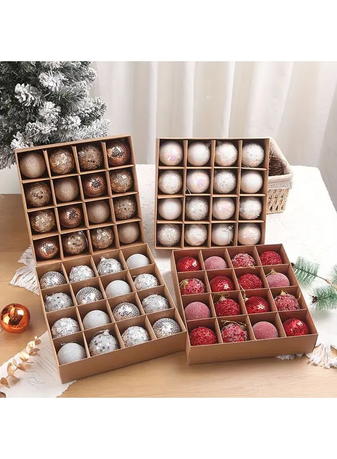 Gold Christmas Decoration Balls For Holiday Party Birthday Carnival Happy Holiday 16pcs - Image 1