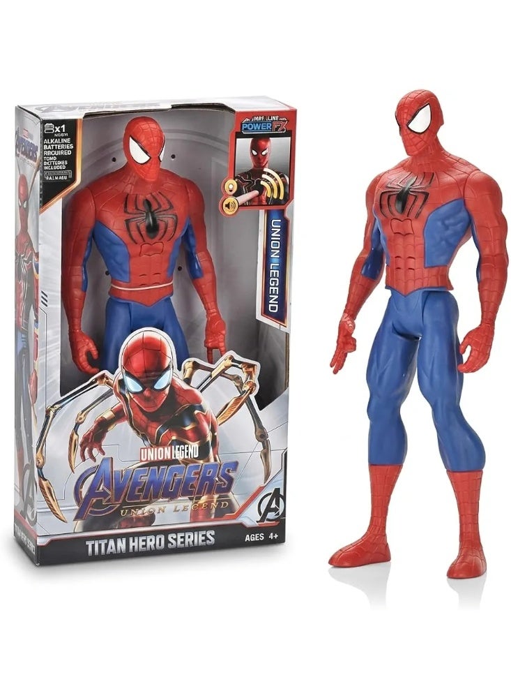 مجسم شخصية سبايدرمان – لعبة سبايدرمان من سلسلة "مارفل تايتان هيرو" (Marvel Titan Hero) بمقاس 12 بوصة للأطفال، مجسم بطل خارق من مجموعة "مارفل ليجندز" (Marvel Legends)، هدية مثالية للأولاد والبنات من عمر 4 سنوات فما فوق.