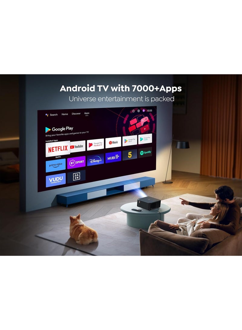 Yaber بروجيكتور YABER K2S LCD 1000 لومن ANSI، 1080P، JBL مزدوج 10W دولبي، تركيز تلقائي وتصحيح تلقائي للزاوية، NFC MIRRORCAST، نظام تشغيل ذكي مرخص - Image 5