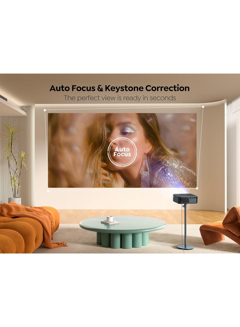 Yaber بروجيكتور YABER K2S LCD 1000 لومن ANSI، 1080P، JBL مزدوج 10W دولبي، تركيز تلقائي وتصحيح تلقائي للزاوية، NFC MIRRORCAST، نظام تشغيل ذكي مرخص - Image 4