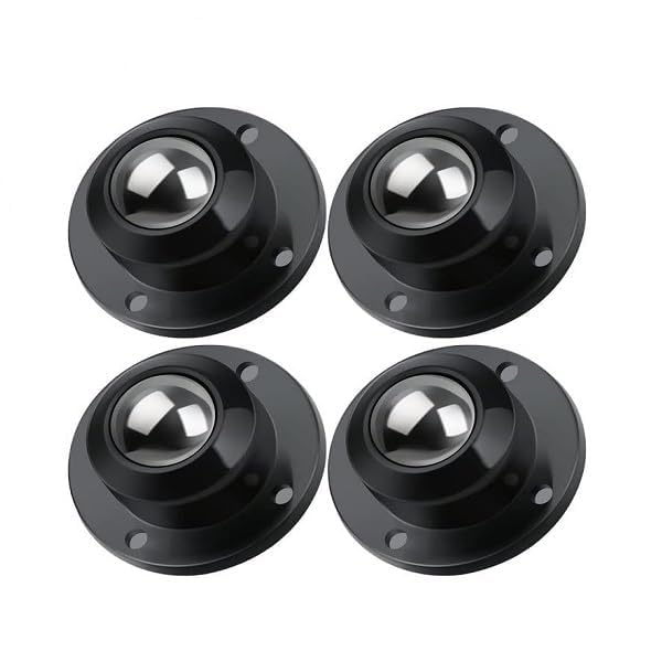 ZANOTTRA 4pcs Caster Wheel Self Adhesive Caster Wheel 360 Swivel Wheels for Furniture Moving Wheel Casters Heavy Duty Caster Wheels Small Appliance DIY Modification 200Kg Loading Capacity Black