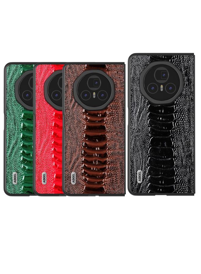 اس-توب حافظة لهاتف Honor Magic V3 ABEEL من الجلد الطبيعي من سلسلة Weilai - Image 4