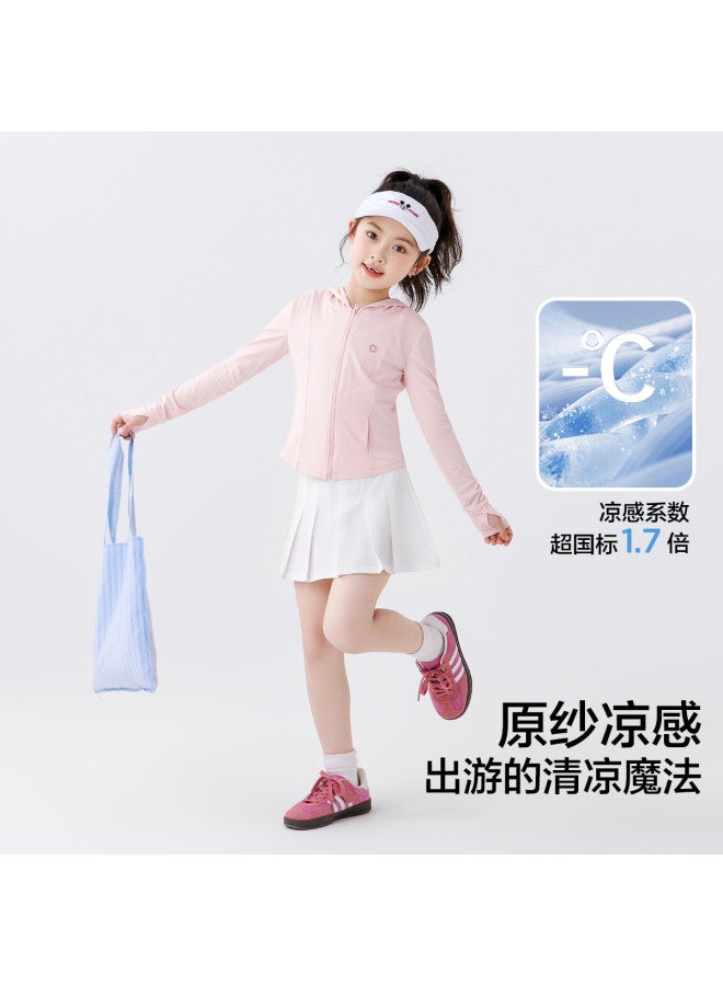 Zuoxi Girls' Sun Protection Jacket Summer 2025 New Style Kids' Outerwear Lightweight Breathable Cooling Skin Jacket For Children - Image 4