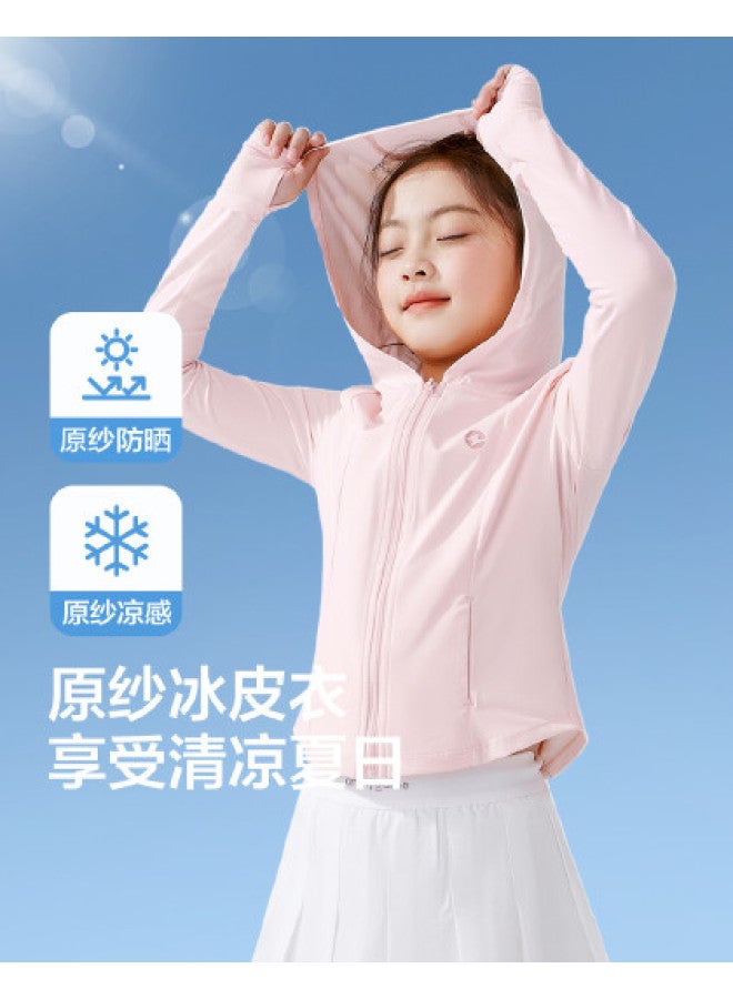 Zuoxi Girls' Sun Protection Jacket Summer 2025 New Style Kids' Outerwear Lightweight Breathable Cooling Skin Jacket For Children - Image 1