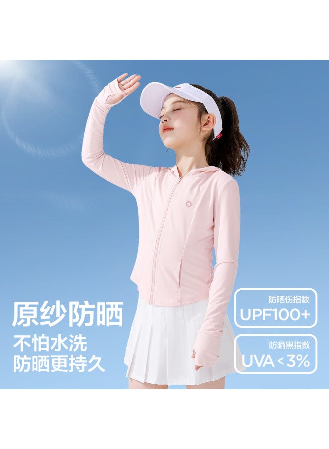 Zuoxi Girls' Sun Protection Jacket Summer 2025 New Style Kids' Outerwear Lightweight Breathable Cooling Skin Jacket For Children - Image 3
