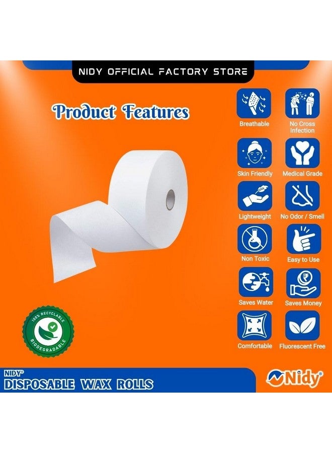 Nidy¬Æ Non-Woven Epilating Roll for Body and Facial Hair Removal, Tear-Resistant, Lint-Free Epilating Roll for Waxing 70GMS Size: 7cm* 100 yards - Image 4