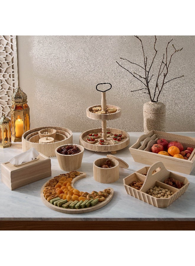 Home Box مجموعة صناديق خشبية من بولونيا 3 قطع - Image 4