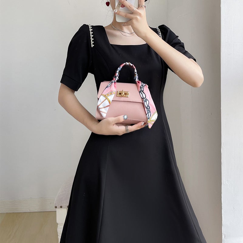 Bag New Female 2025 Fashion Women'S Handbag Niche Design Silk Scarf Mini Chain Bag Shoulder Messenger Bag - Image 4
