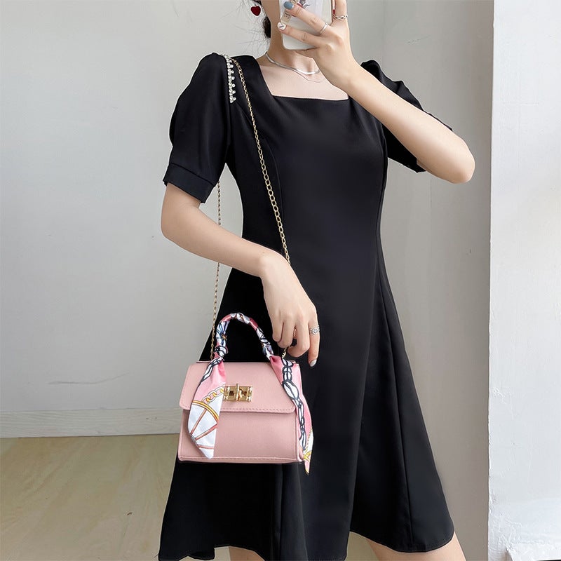 Bag New Female 2025 Fashion Women'S Handbag Niche Design Silk Scarf Mini Chain Bag Shoulder Messenger Bag - Image 3