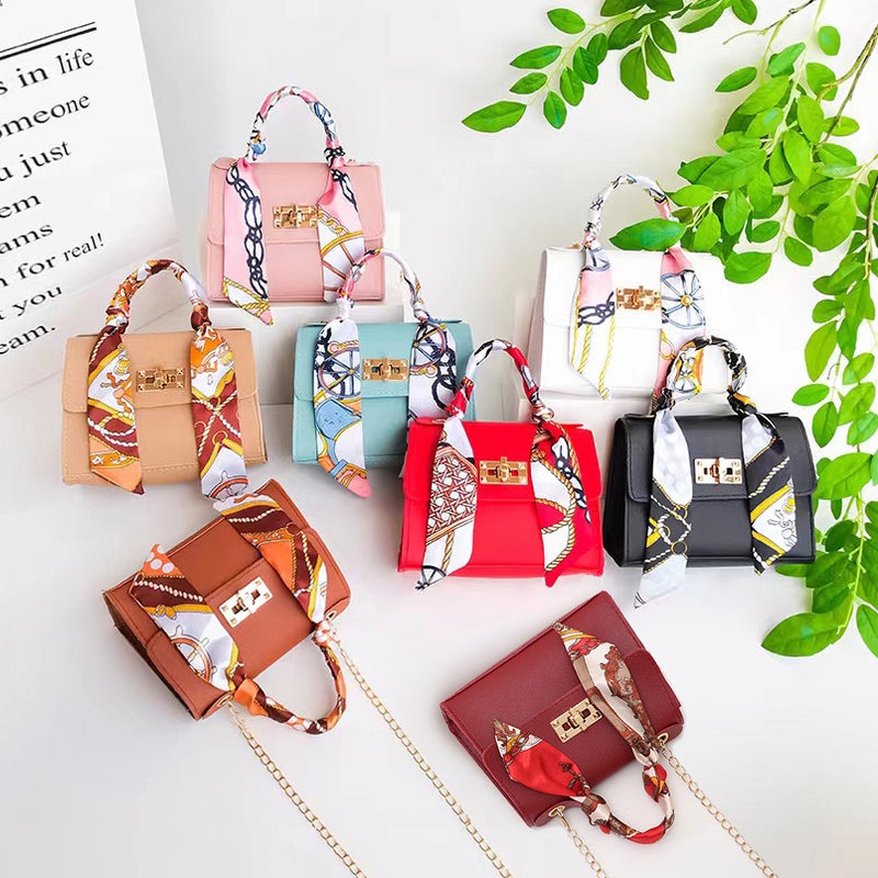 Bag New Female 2025 Fashion Women'S Handbag Niche Design Silk Scarf Mini Chain Bag Shoulder Messenger Bag - Image 2