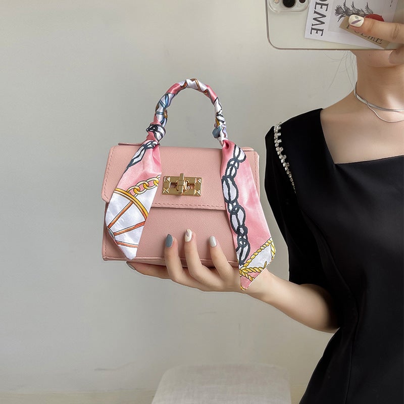 Bag New Female 2025 Fashion Women'S Handbag Niche Design Silk Scarf Mini Chain Bag Shoulder Messenger Bag - Image 5