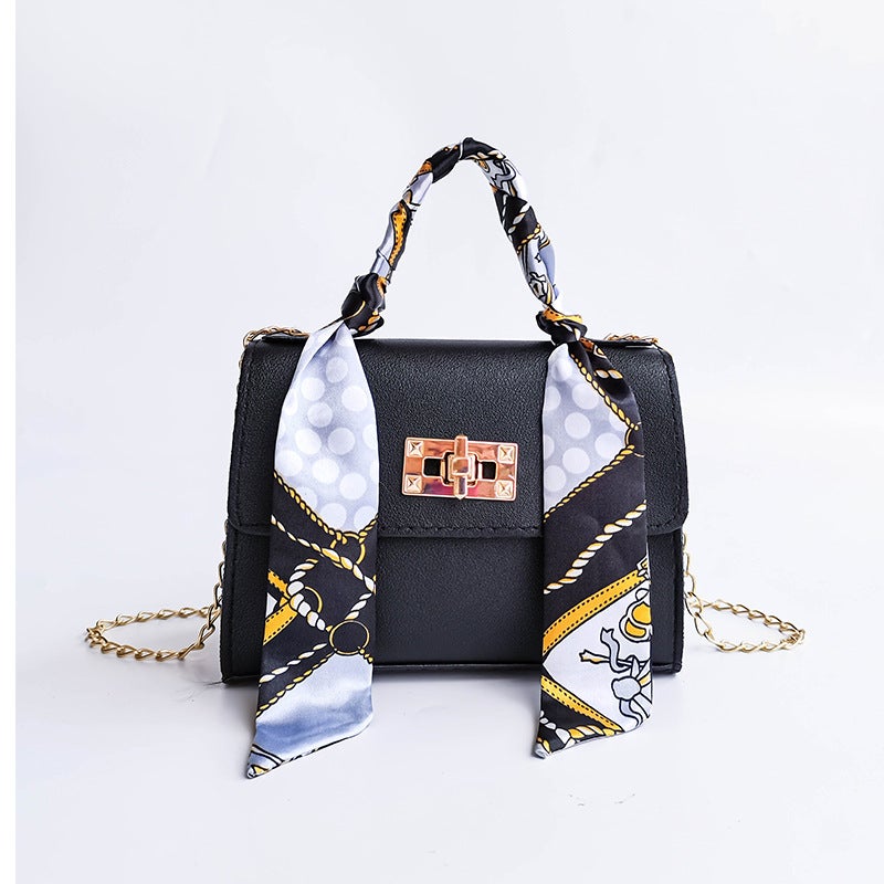Bag New Female 2025 Fashion Women'S Handbag Niche Design Silk Scarf Mini Chain Bag Shoulder Messenger Bag - Image 1