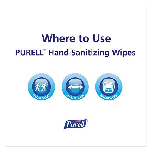 Purell مناديل تعقيم اليدين المبللة مسبقًا، مناديل مغلفة بشكل فردي، 100/علبة - Image 4