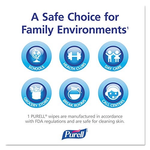 Purell مناديل تعقيم اليدين المبللة مسبقًا، مناديل مغلفة بشكل فردي، 100/علبة - Image 3