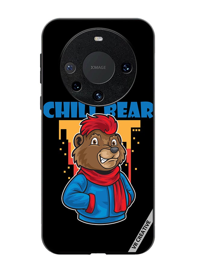 VR CREATIVE Protective Case Cover For Huawei Mate 60 Pro Chill Bear Design Multicolour - Image 1