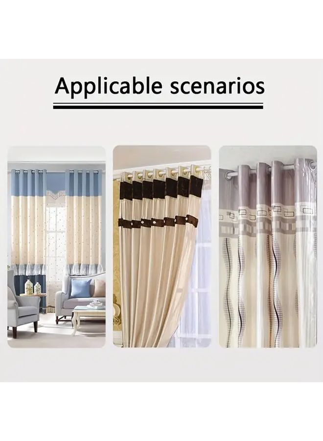Universal Curtain Rings Silvery 5Pcs Silent Rings For Rods Accessories For Roman And Hole Curtains - Image 2