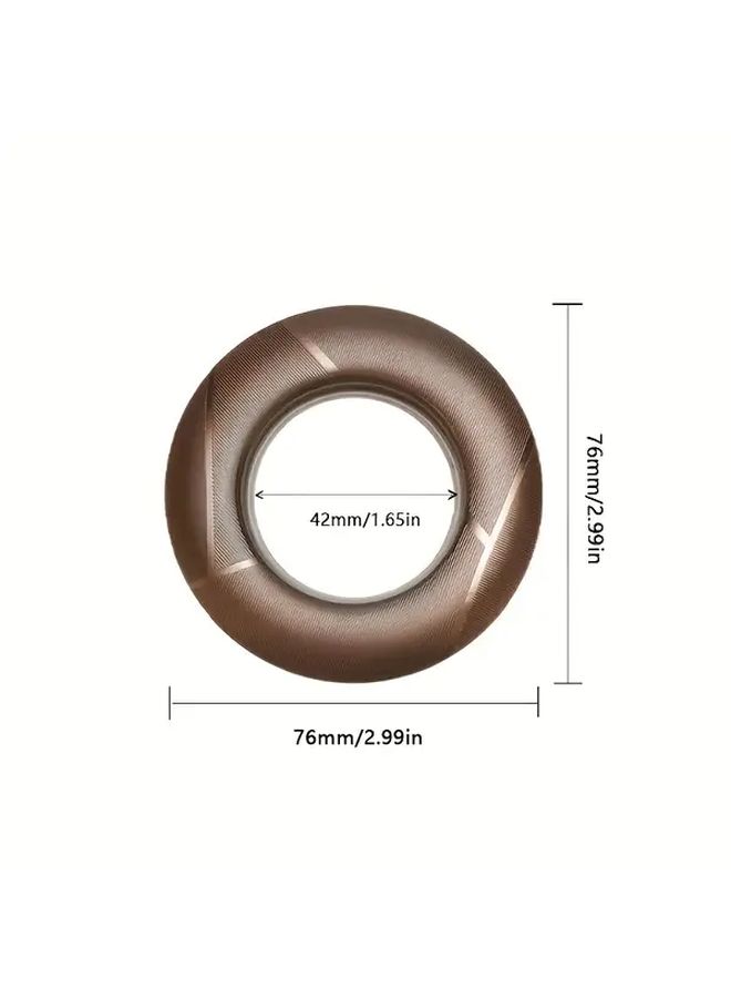 Universal Curtain Rings Silvery 5Pcs Silent Rings For Rods Accessories For Roman And Hole Curtains - Image 3