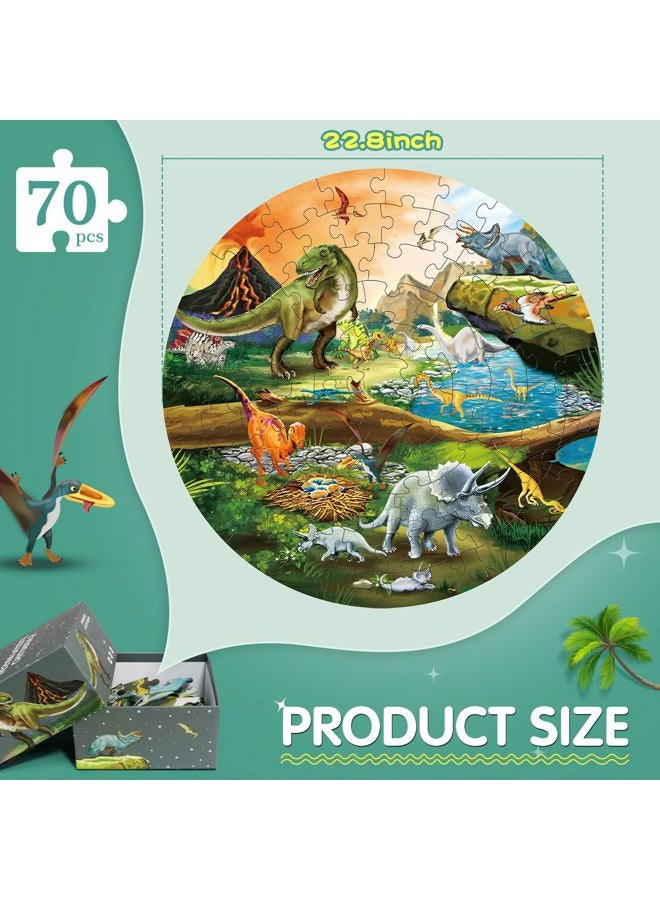 DIGOBAY Dinosaur Floor Puzzle for Kids Ages 3-8 - Image 2