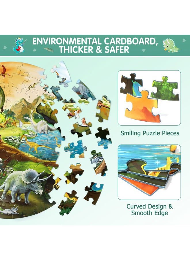 DIGOBAY Dinosaur Floor Puzzle for Kids Ages 3-8 - Image 3
