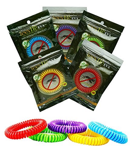 LeevMe Eva Anti Mosquito Bracelet Natural for 10 days use Pack of 5 for 50 days - Image 1