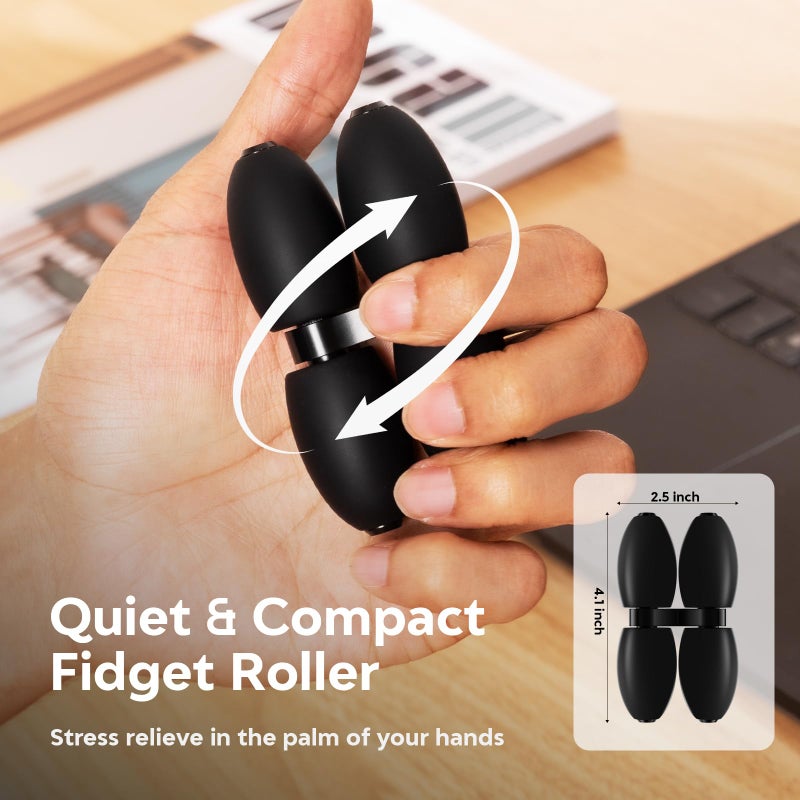 FKUFKU Roller - Handheld Fidget Toy for Adults | Help Relieve Stress, Anxiety, Tension | Promotes Focus, Clarity | Compact, Portable Design - Image 2