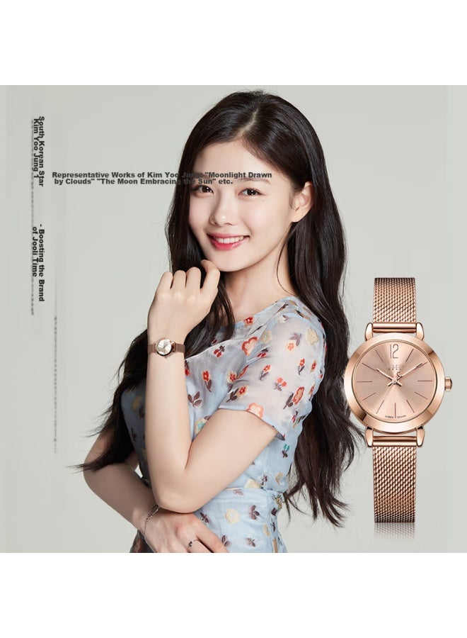 Julius Women's Watch, Gift For Wife Or Girlfriend On Women's Day, Korean Style, Student Fashion, Simple Quartz Waterproof Ladies Watch - Image 2