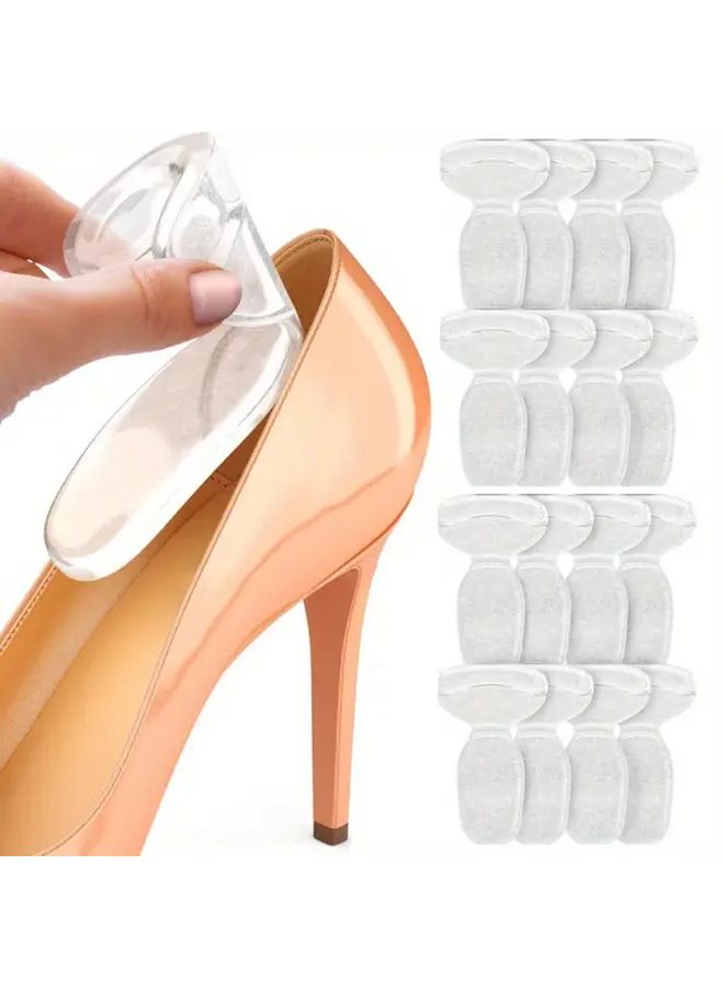 Transparent Silicone Heel Inserts For Women 2 Pack Extra Volume For Oversized Shoes - Image 2